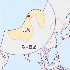 文莱国土面积示意图