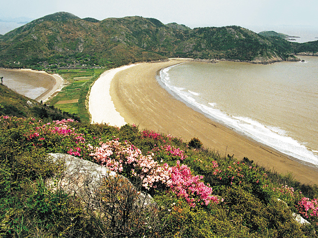 宁波松兰山海滨旅游